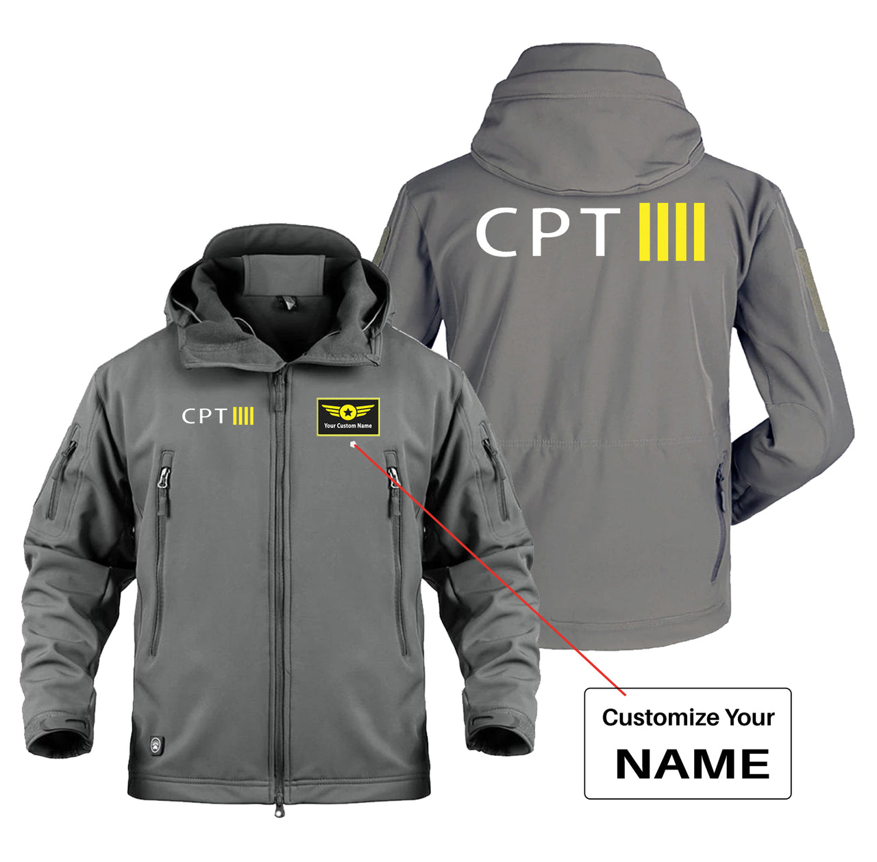 CPT & 4 Lines Designed Military Jackets (Customizable)