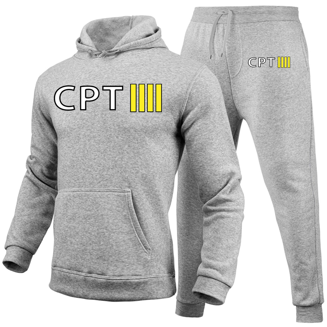 CPT & 4 Lines Designed Hoodies & Sweatpants Set