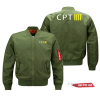 Thumbnail for CPT & 4 Lines Designed Pilot Jackets (Customizable)