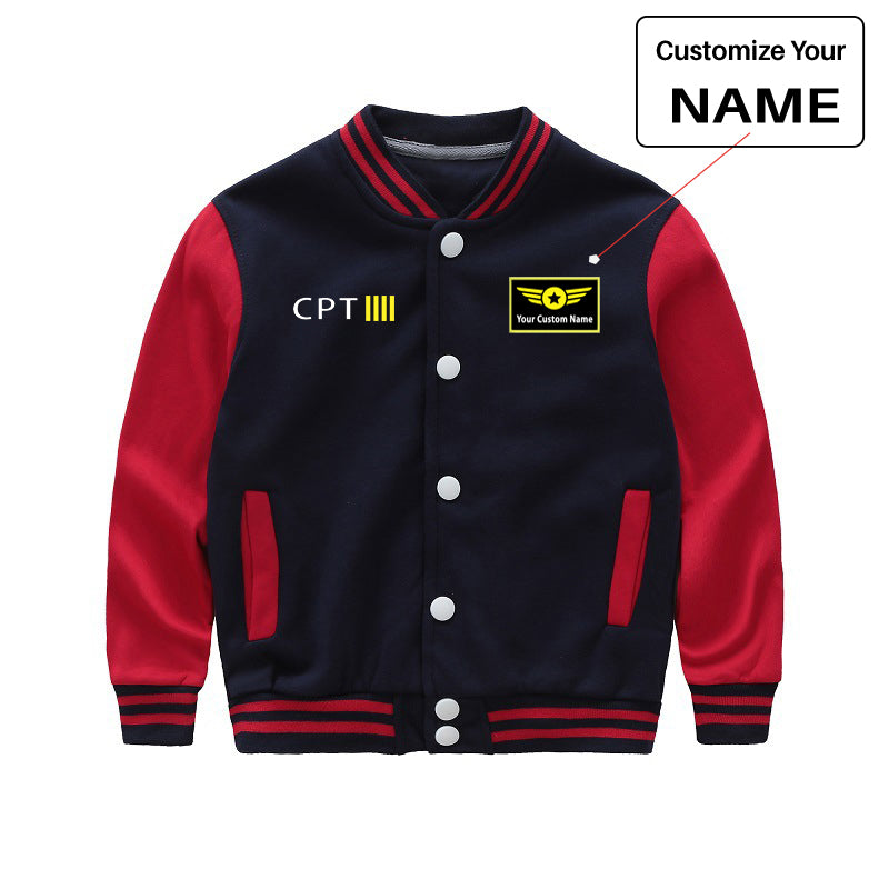 CPT & 4 Lines Designed "CHILDREN" Baseball Jackets