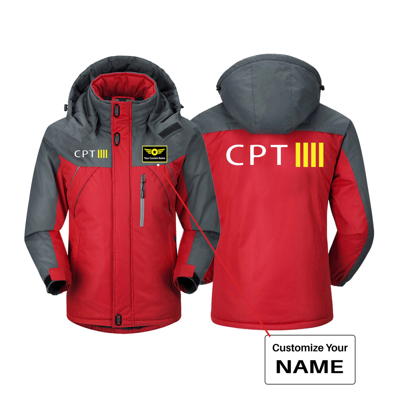 CPT & 4 Lines Designed Thick Winter Jackets