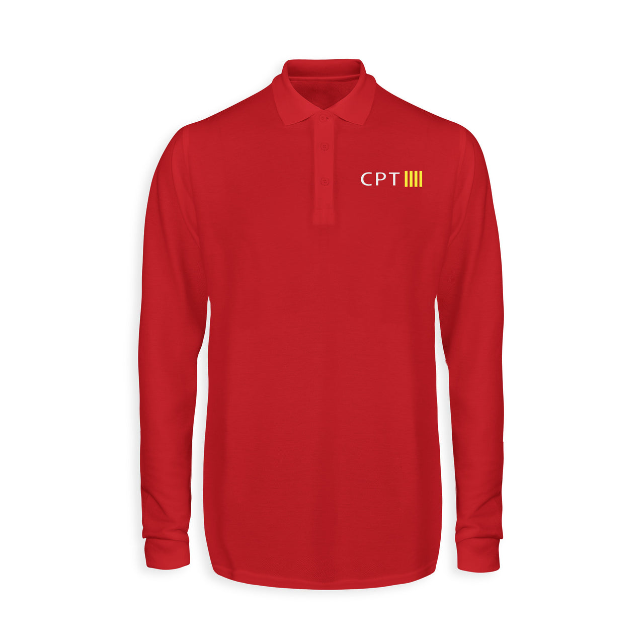 CPT & 4 Lines Designed Long Sleeve Polo T-Shirts