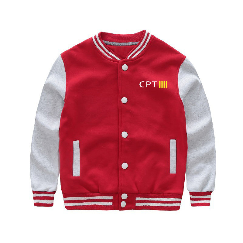 CPT & 4 Lines Designed "CHILDREN" Baseball Jackets