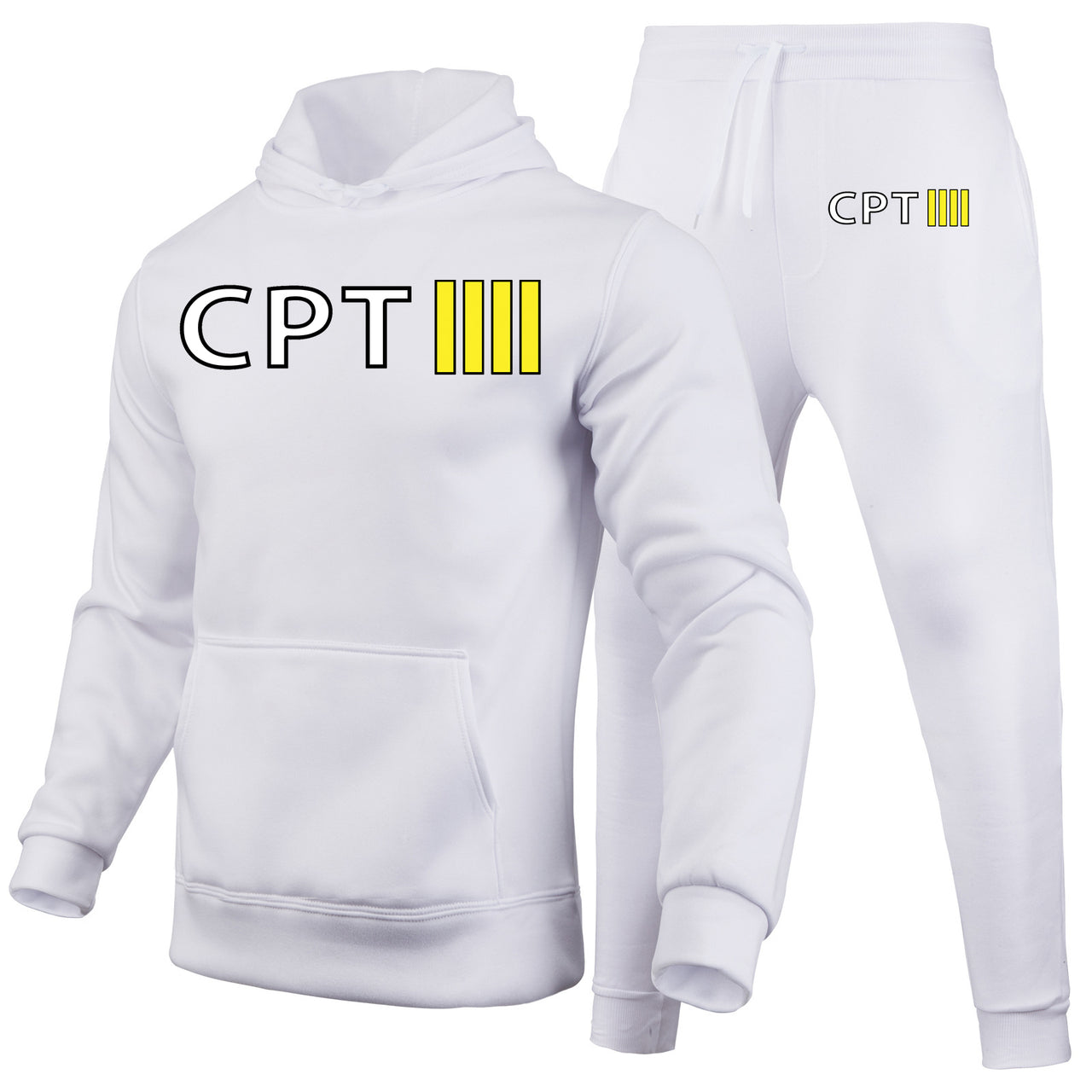CPT & 4 Lines Designed Hoodies & Sweatpants Set