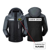 Thumbnail for Cabin Crew Text Designed Thick Winter Jackets