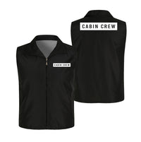 Thumbnail for Cabin Crew Text Designed Thin Style Vests