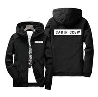 Thumbnail for Cabin Crew Text Designed Windbreaker Jackets