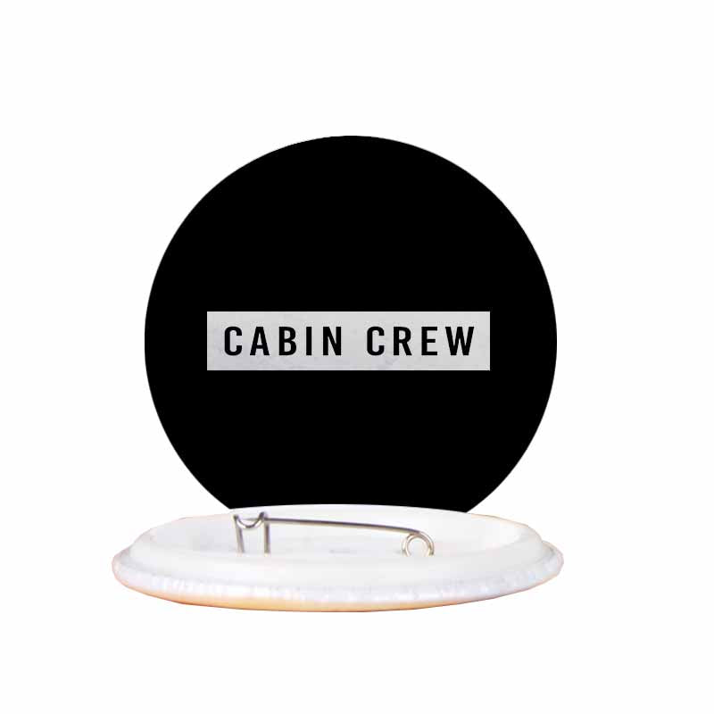 Cabin Crew Text Designed Pins