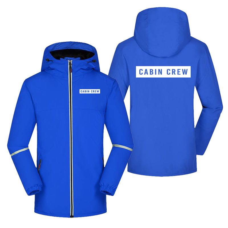 Cabin Crew Text Designed Rain Coats & Jackets