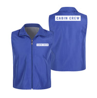 Thumbnail for Cabin Crew Text Designed Thin Style Vests