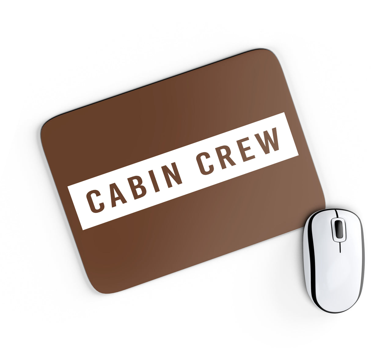 Cabin Crew Text Designed Mouse Pads
