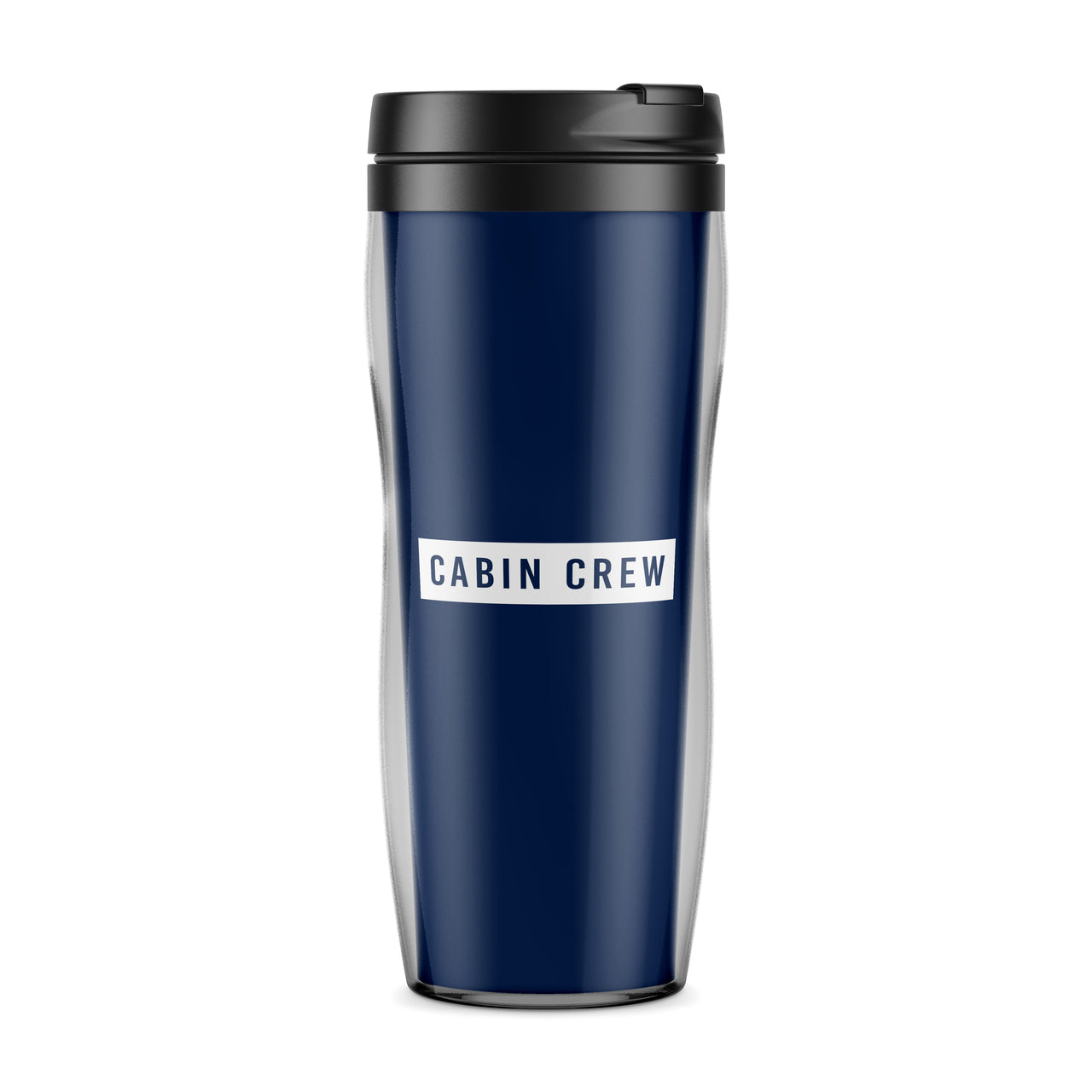 Cabin Crew Text Designed Travel Mugs