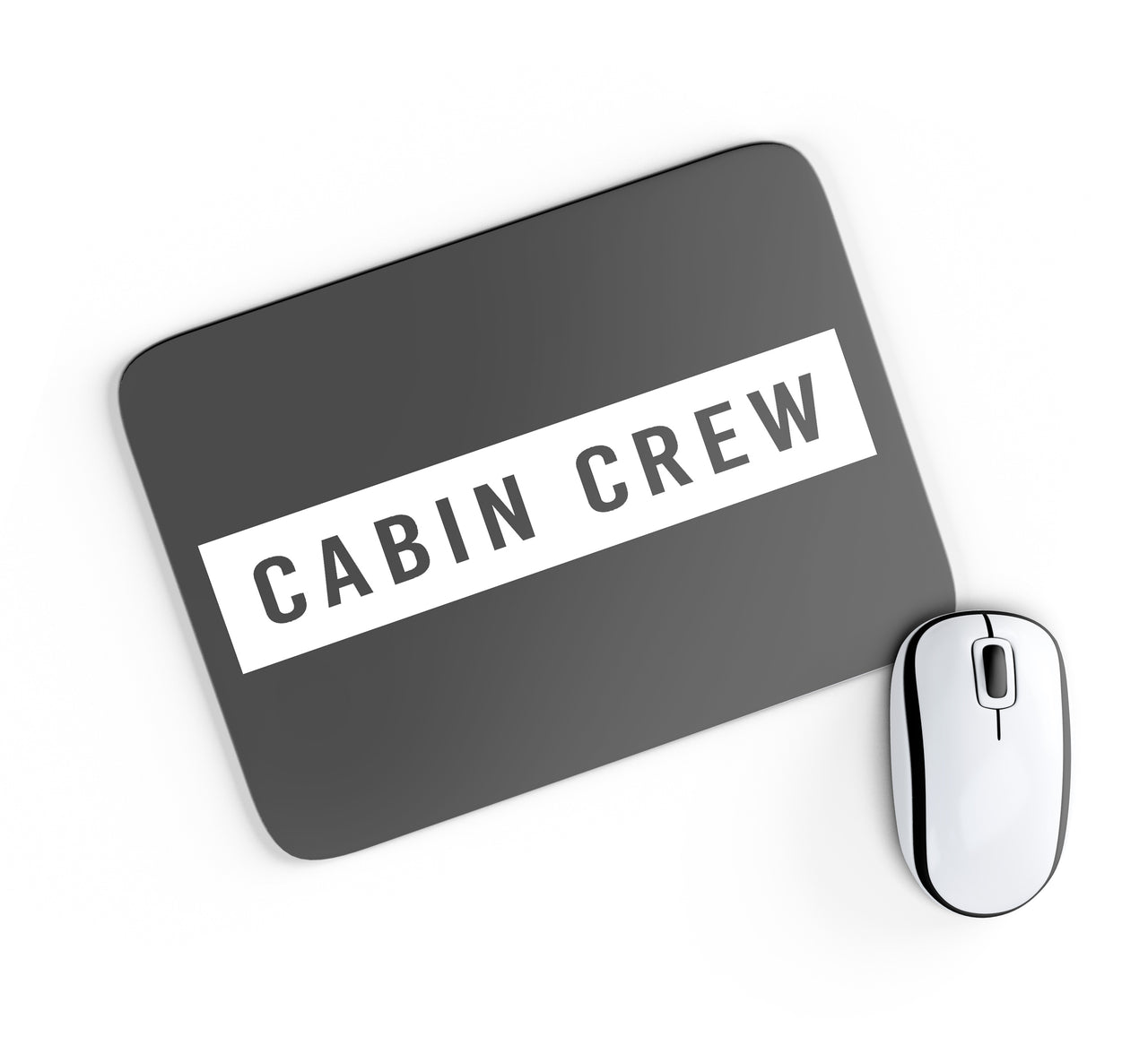 Cabin Crew Text Designed Mouse Pads