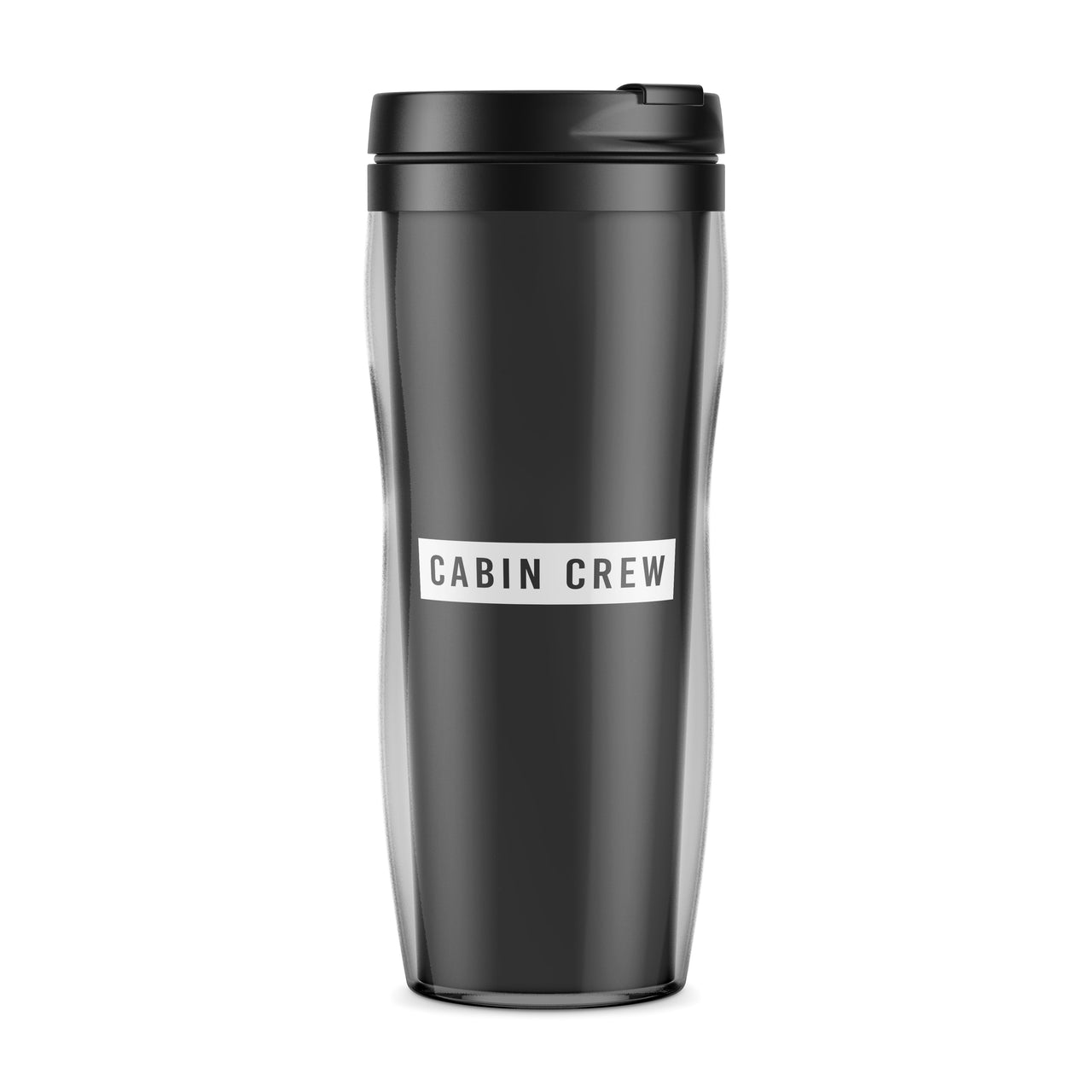 Cabin Crew Text Designed Travel Mugs