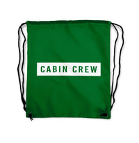 Thumbnail for Cabin Crew Text Designed Drawstring Bags