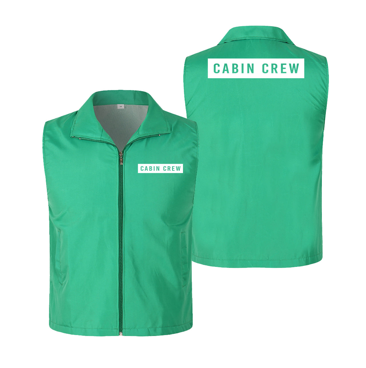 Cabin Crew Text Designed Thin Style Vests