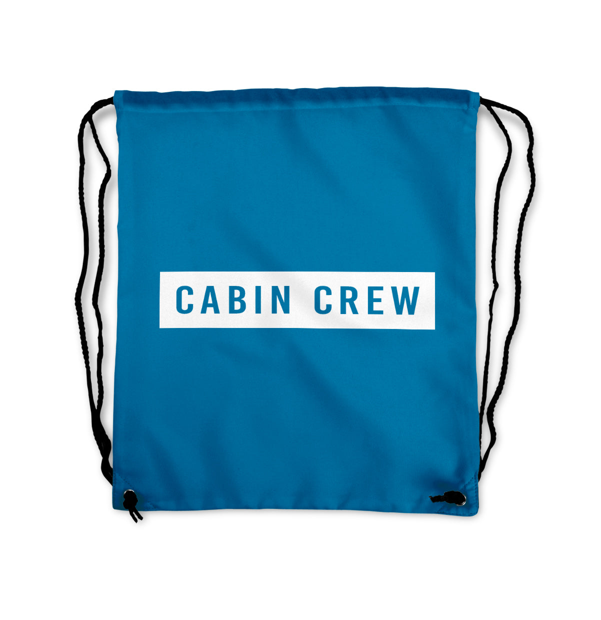 Cabin Crew Text Designed Drawstring Bags