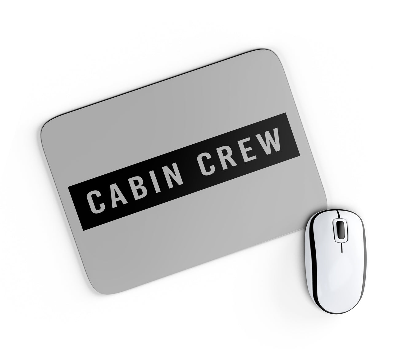 Cabin Crew Text Designed Mouse Pads