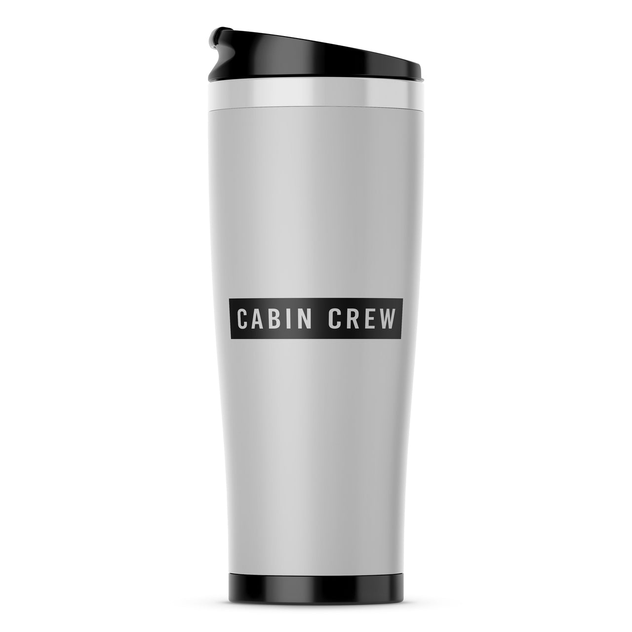 Cabin Crew Text Designed Travel Mugs