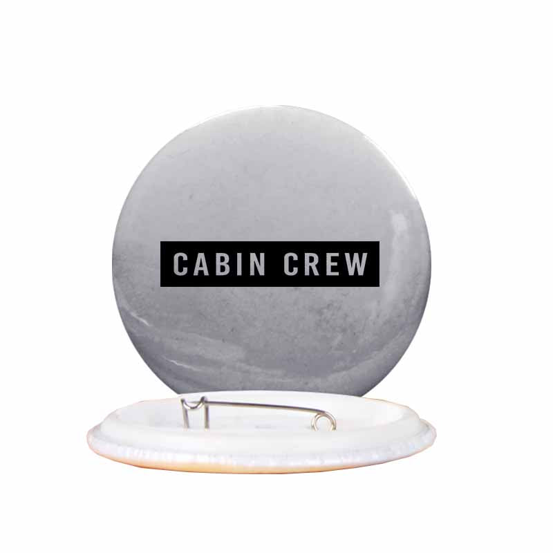 Cabin Crew Text Designed Pins