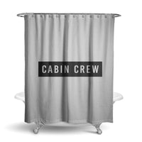 Thumbnail for Cabin Crew Text Designed Shower Curtains