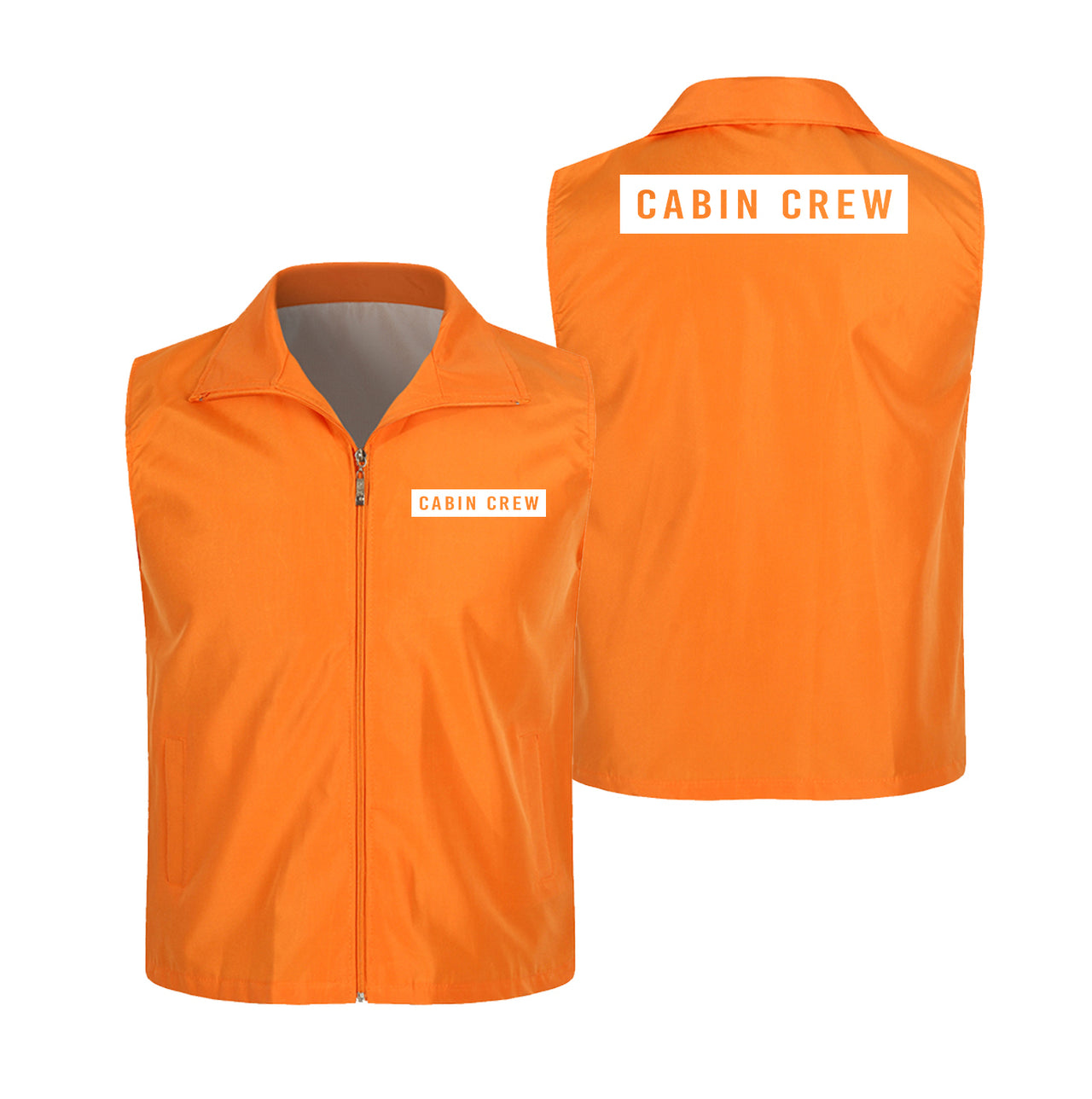 Cabin Crew Text Designed Thin Style Vests