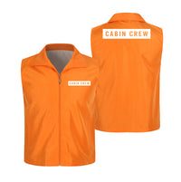 Thumbnail for Cabin Crew Text Designed Thin Style Vests