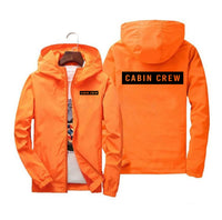 Thumbnail for Cabin Crew Text Designed Windbreaker Jackets