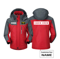 Thumbnail for Cabin Crew Text Designed Thick Winter Jackets