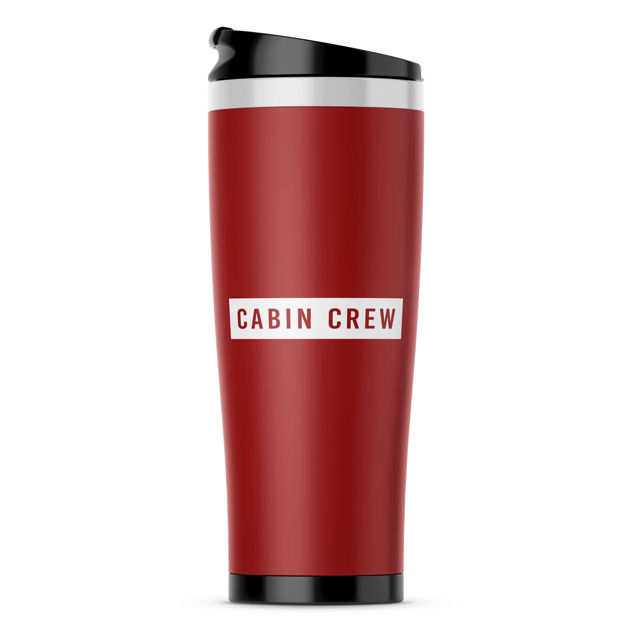 Cabin Crew Text Designed Travel Mugs