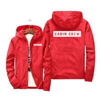 Thumbnail for Cabin Crew Text Designed Windbreaker Jackets