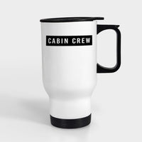 Thumbnail for Cabin Crew Text Designed Travel Mugs (With Holder)
