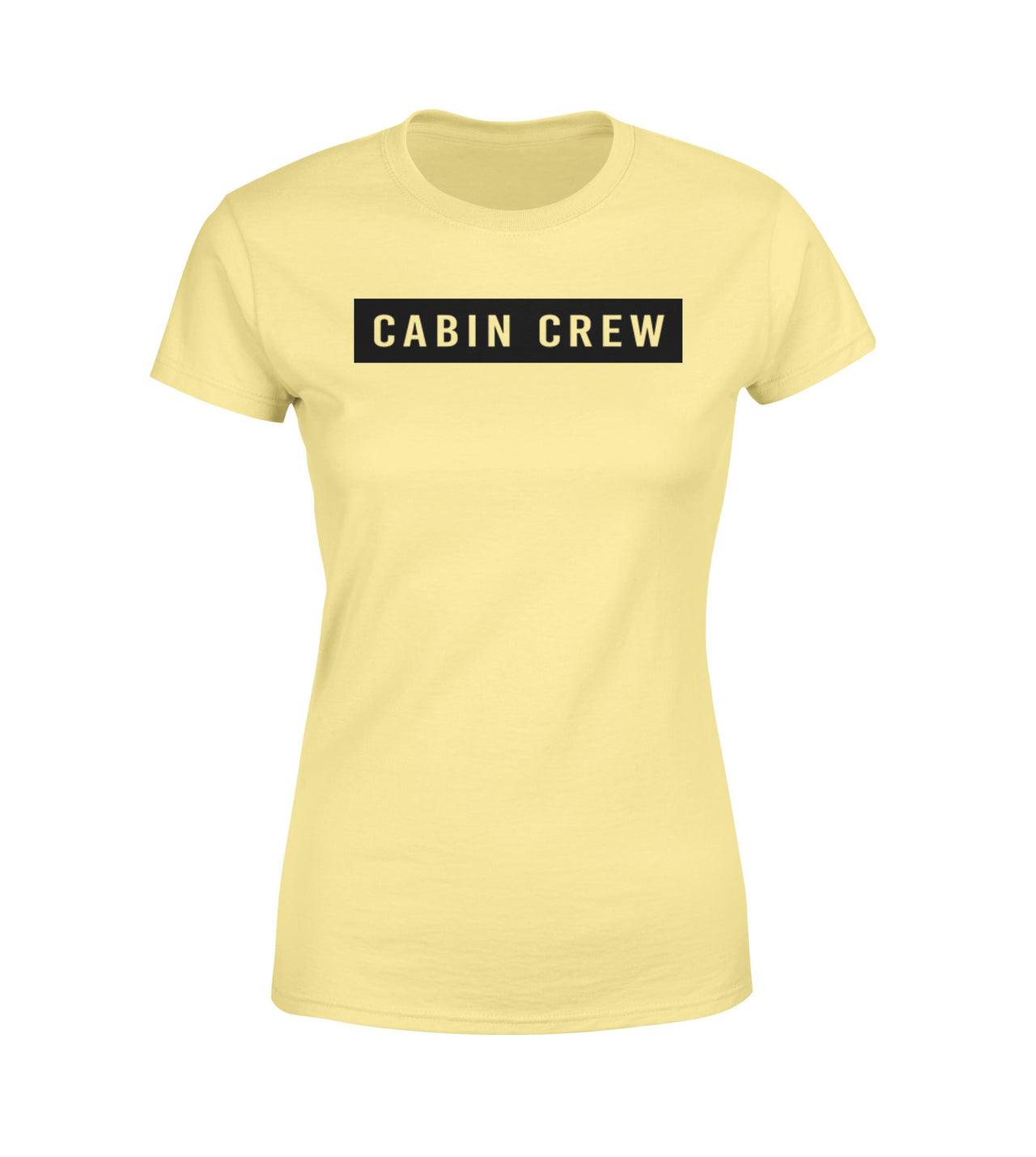 Cabin Crew Text Designed Women T-Shirts