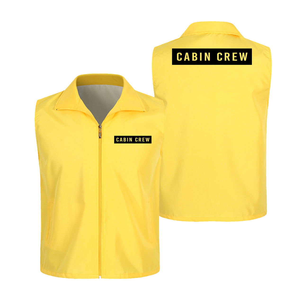 Cabin Crew Text Designed Thin Style Vests
