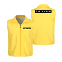 Thumbnail for Cabin Crew Text Designed Thin Style Vests