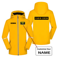 Thumbnail for Cabin Crew Text Designed Rain Coats & Jackets