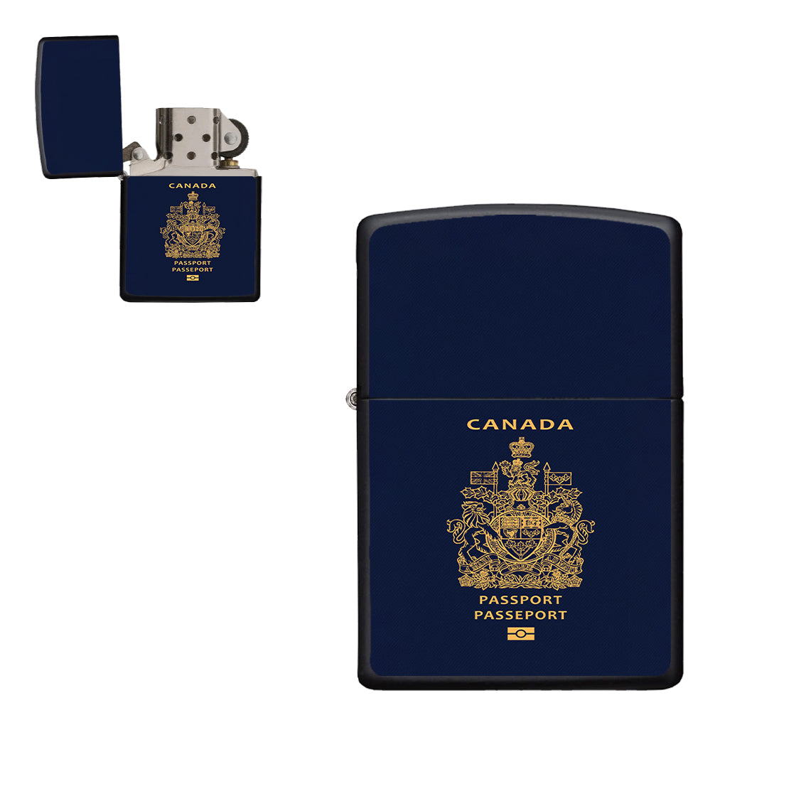 Canada Passport Designed Metal Lighters