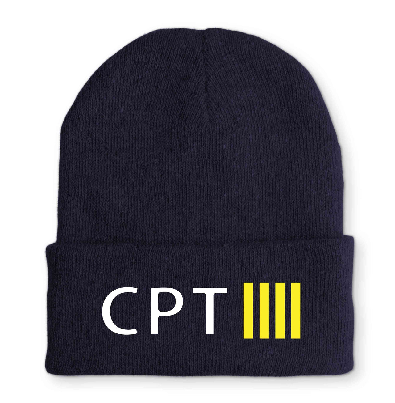 CPT & 4 Lines Embroidered Beanies