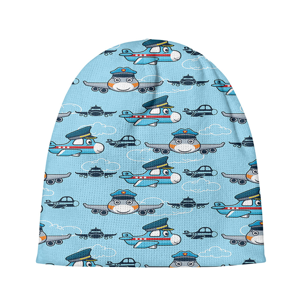 Cartoon & Funny Airplanes Designed Knit 3D Beanies