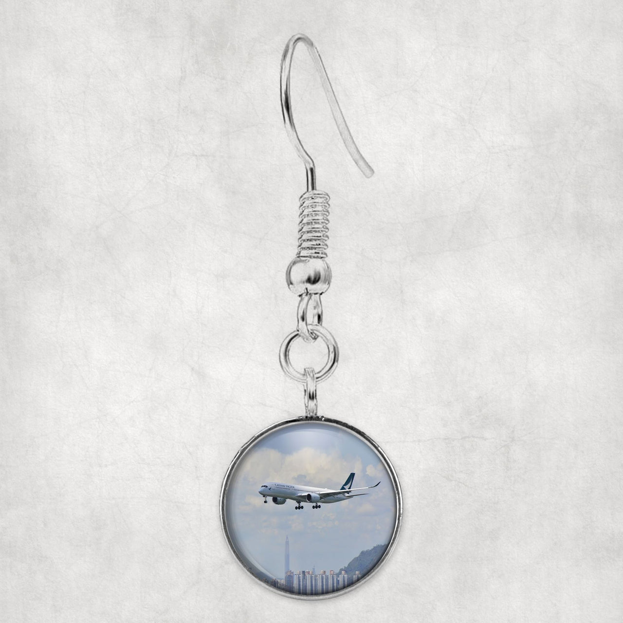 Cathay Pacific Airbus A350 Designed Earrings