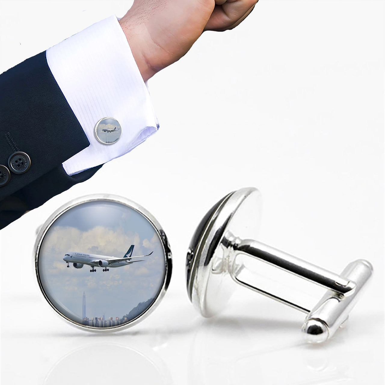 Cathay Pacific Airbus A350 Designed Cuff Links