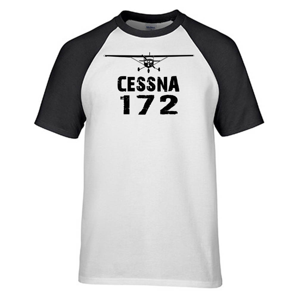 Cessna 172 & Plane Designed Raglan T-Shirts