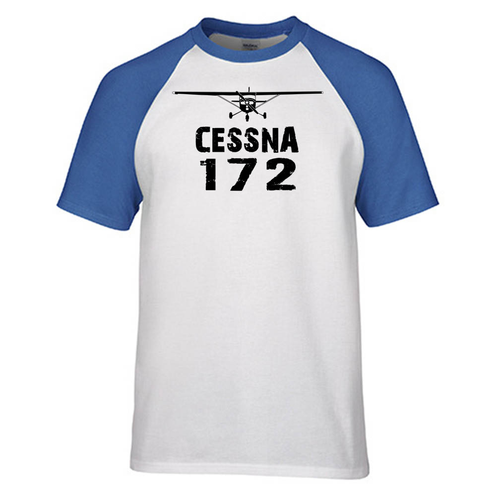 Cessna 172 & Plane Designed Raglan T-Shirts