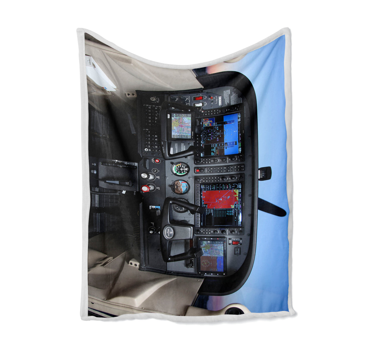 Cessna 172 Cockpit Designed Bed Blankets & Covers