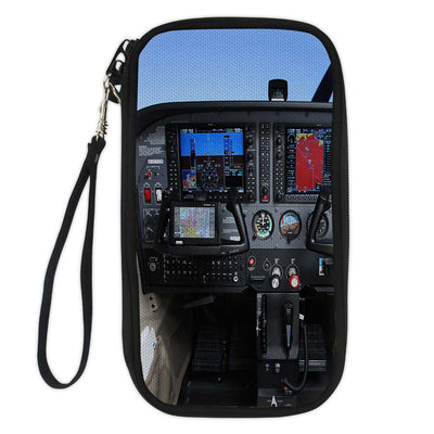 Cessna 172 Cockpit Travel Cases & aviation themed travel case wallet for travel documents.