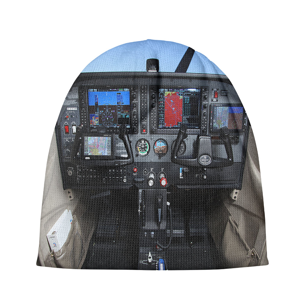 Cessna 172 Cockpit Designed Knit 3D Beanies