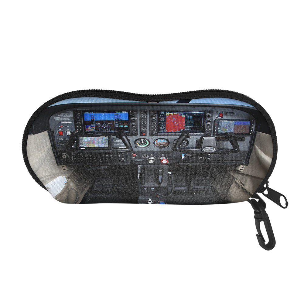 Cessna 172 Cockpit Designed Glasses Bag