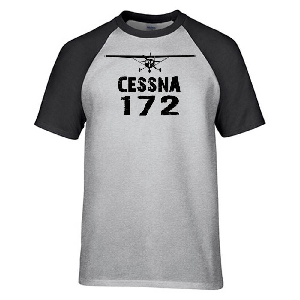Cessna 172 & Plane Designed Raglan T-Shirts
