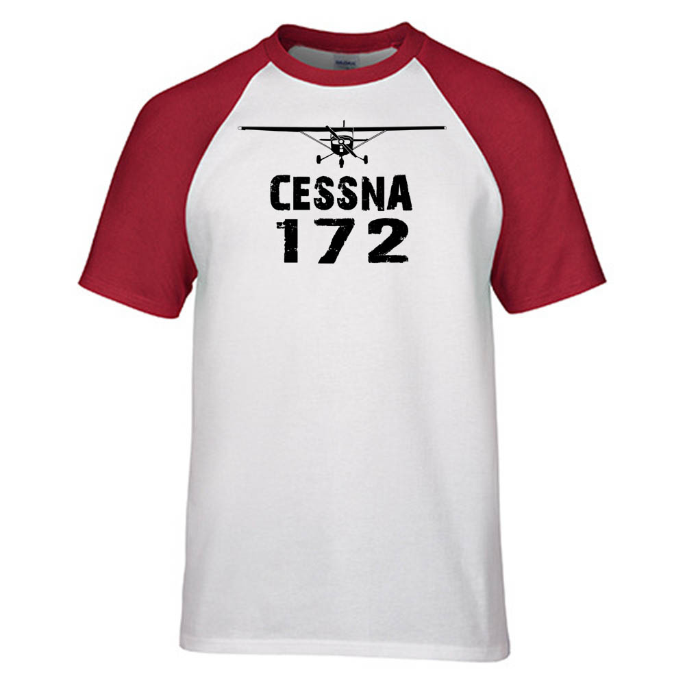 Cessna 172 & Plane Designed Raglan T-Shirts