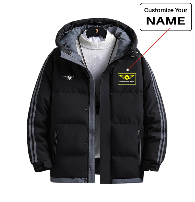 Cessna 172 Silhouette Designed Thick Fashion Jackets